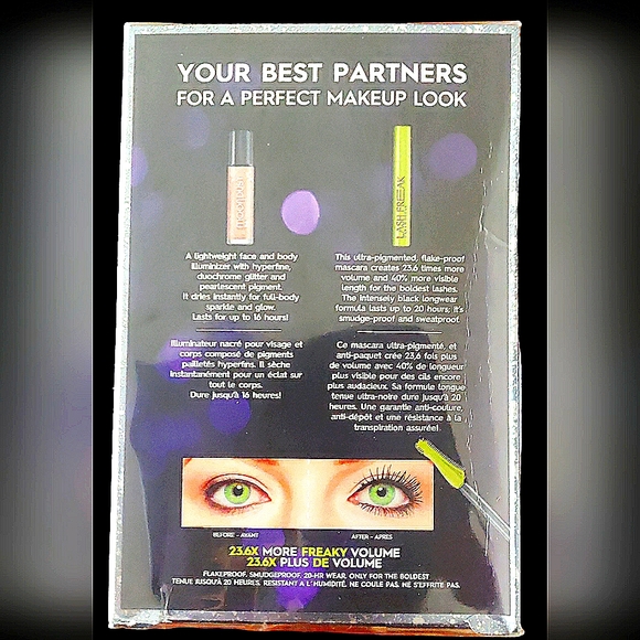 Urban Decay Freaky Volume Mascara in Black and Moondust Illuminizer Baked Set. - Picture 3 of 4